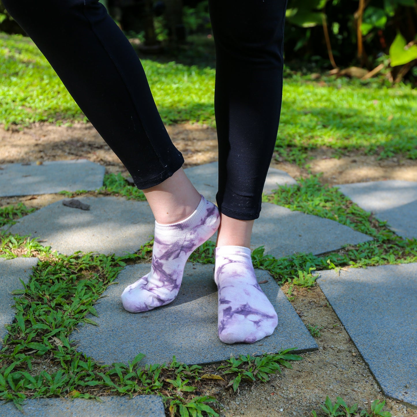 Tie Dye Bamboo Trainer Socks