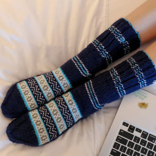 Shop online for handcrafted high quality mens socks, winter socks for women and wool socks for men.