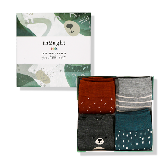 Buy socks online for kids socks, patterned socks and crew socks made in bamboo organic cotton with exclusive gift box set.