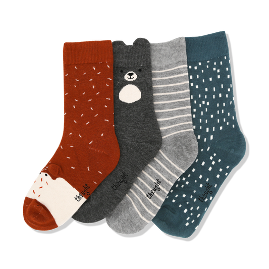 Buy socks online for kids socks, patterned socks and crew socks made in bamboo organic cotton with exclusive gift box set.