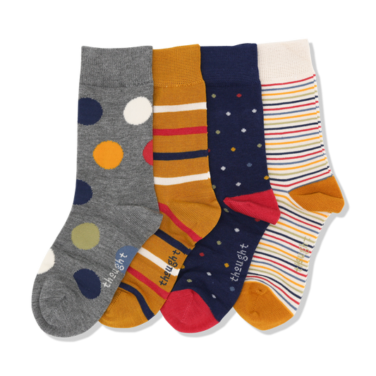Buy socks online for kids socks, patterned socks and crew socks made in bamboo organic cotton with exclusive gift box set.