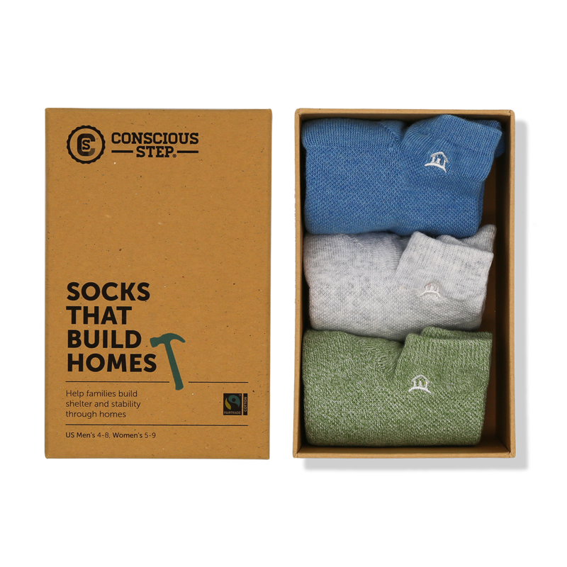 Socks That Build Homes Gift Box (3 Pairs)