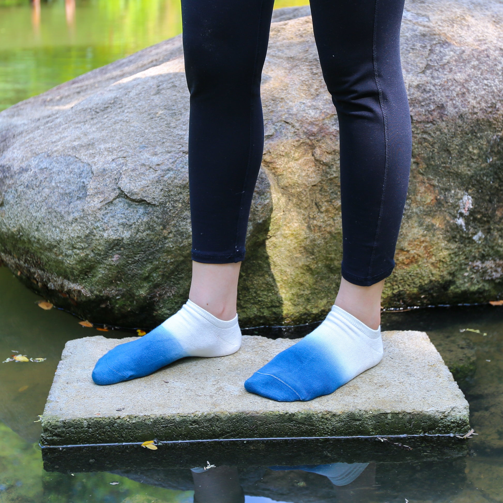 Mercy Bamboo Organic Cotton Blend Dip Dye Trainer Socks – Our Sock Stories